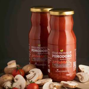 *Salsa Pomodoro con Tartufo Bianco d'Alba e Funghi Porcini HonestPizza*